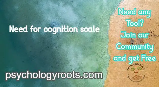 Need for cognition scale