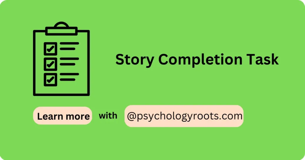 Story Completion Task