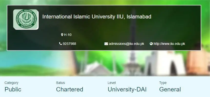 International Islamic University Islamabad