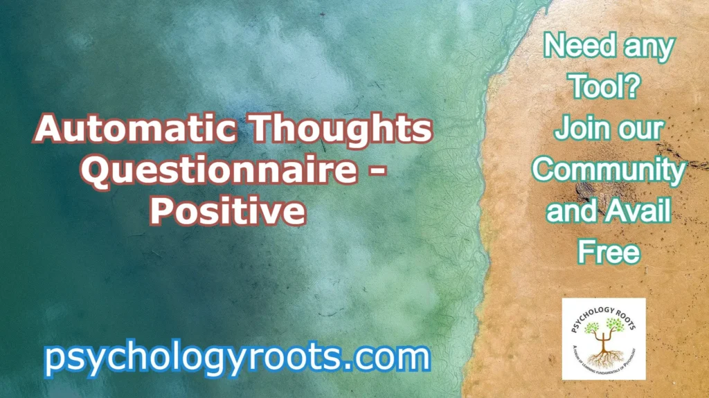 Automatic Thoughts Questionnaire - Positive