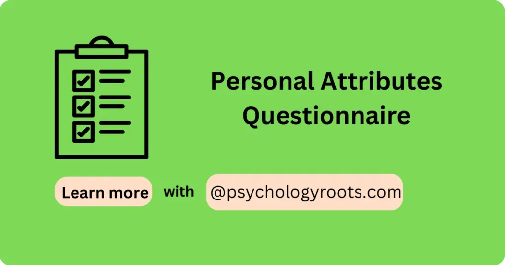 Personal Attributes Questionnaire