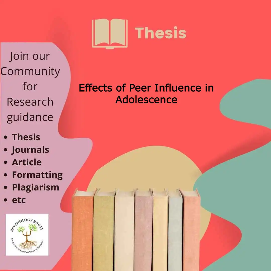 Effects of Peer Influence in Adolescence