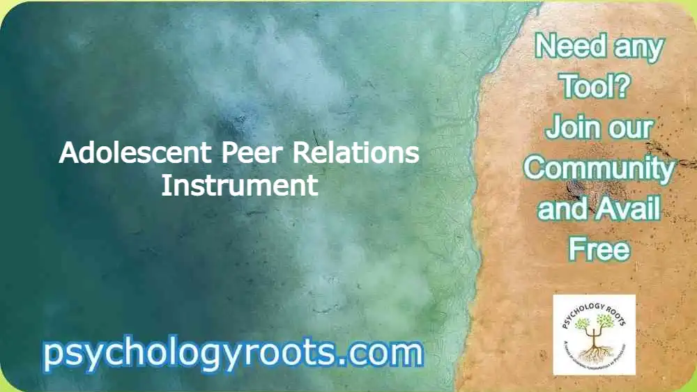 Adolescent Peer Relations Instrument