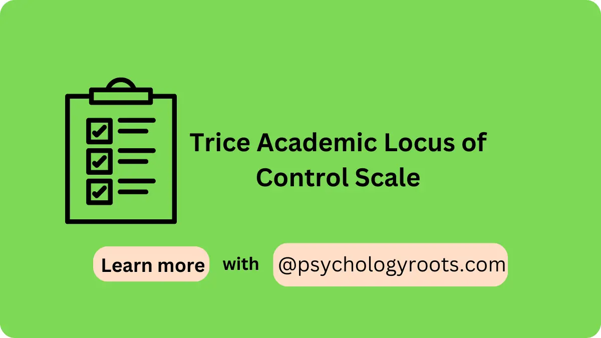 Trice Academic Locus of Control Scale