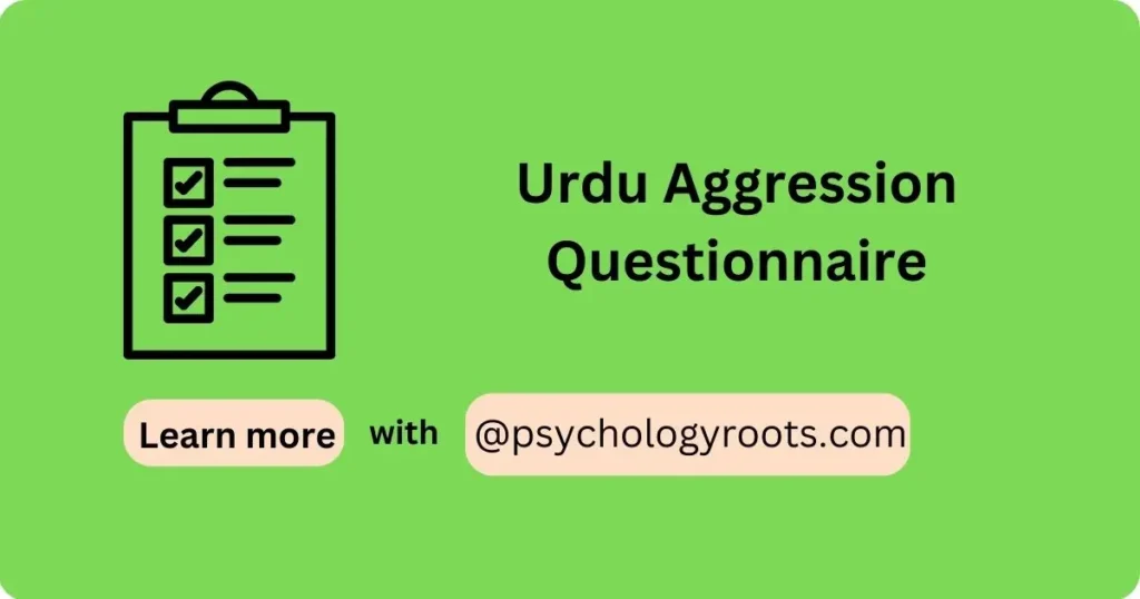 Urdu Aggression Questionnaire