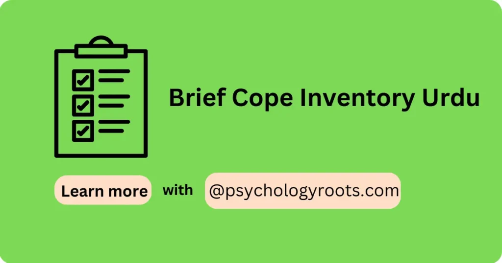 Brief Cope Inventory Urdu