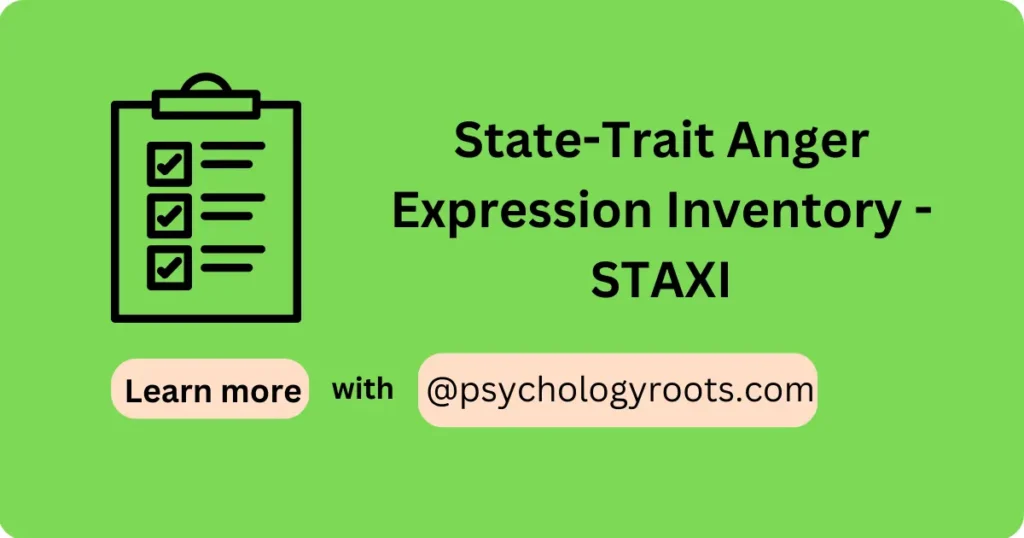State-Trait Anger Expression Inventory - STAXI