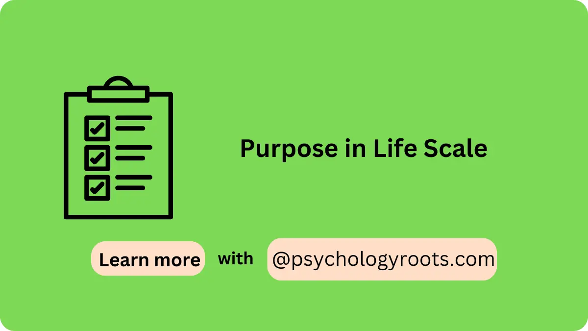 Purpose in Life Scale