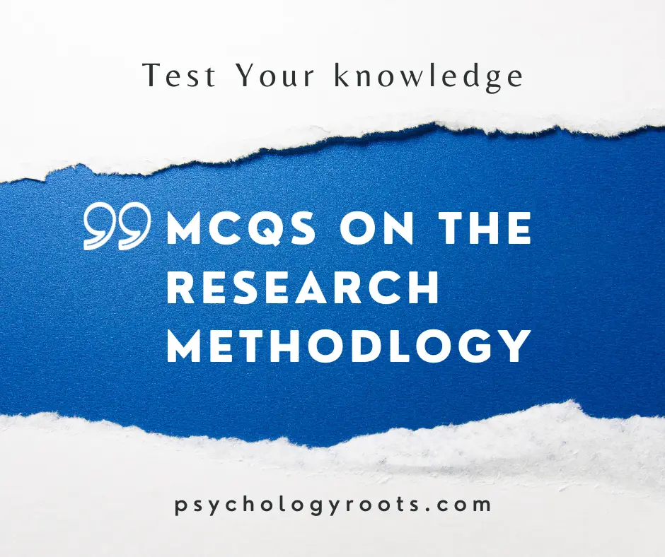 MCQs on the Research Methodlogy