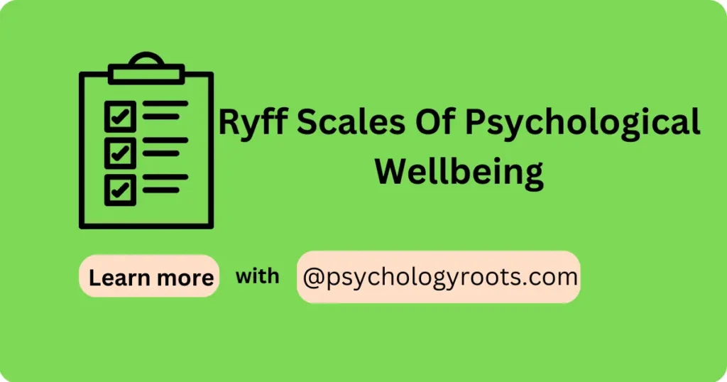Ryff Scales Of Psychological Wellbeing