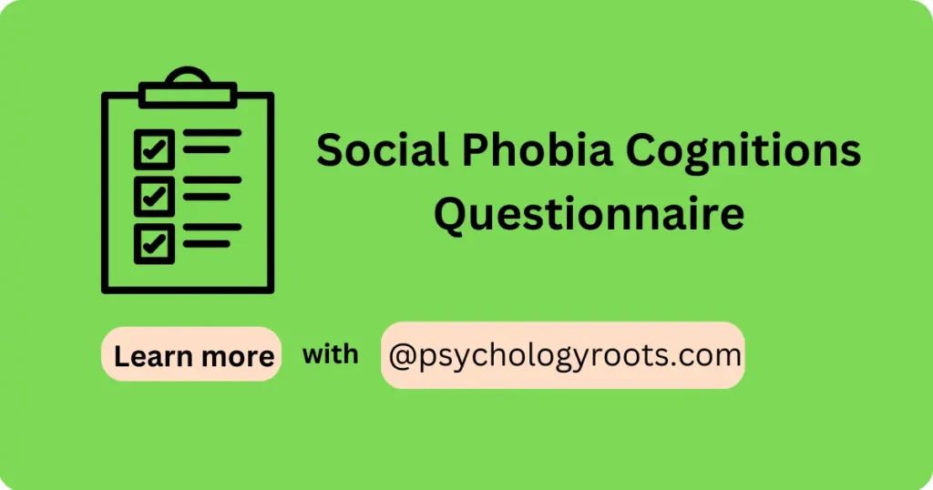 Social Phobia Cognitions Questionnaire