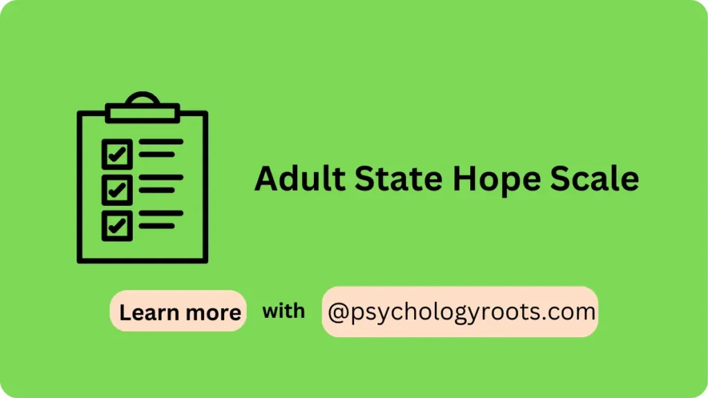 Adult State Hope Scale