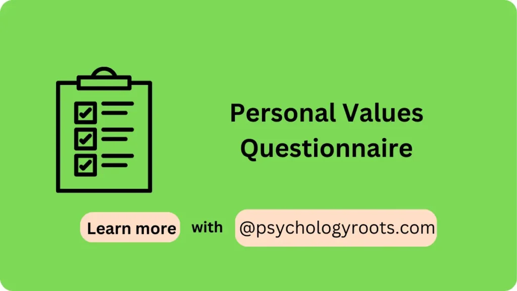 Personal Values Questionnaire
