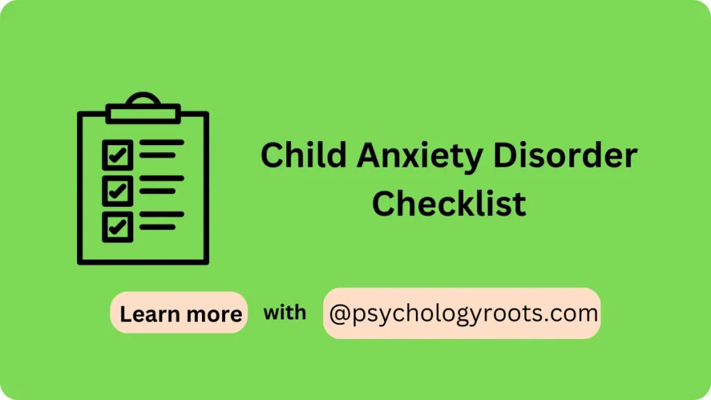 Child Anxiety Disorder Checklist