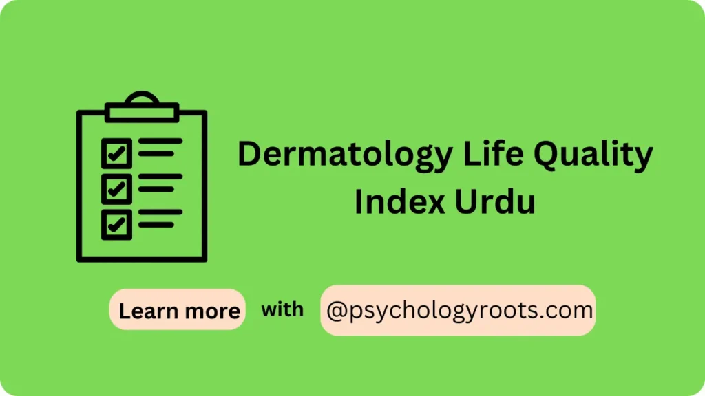 Dermatology Life Quality Index Urdu
