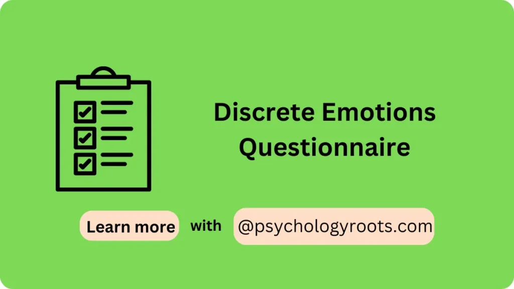 Discrete Emotions Questionnaire