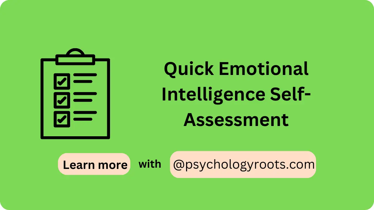 Quick Emotional Intelligence Self-Assessment