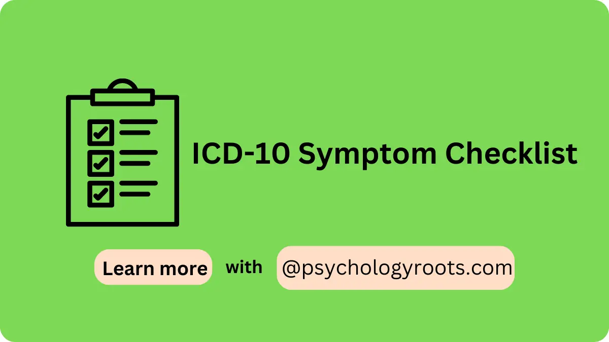 ICD-10 Symptom Checklist
