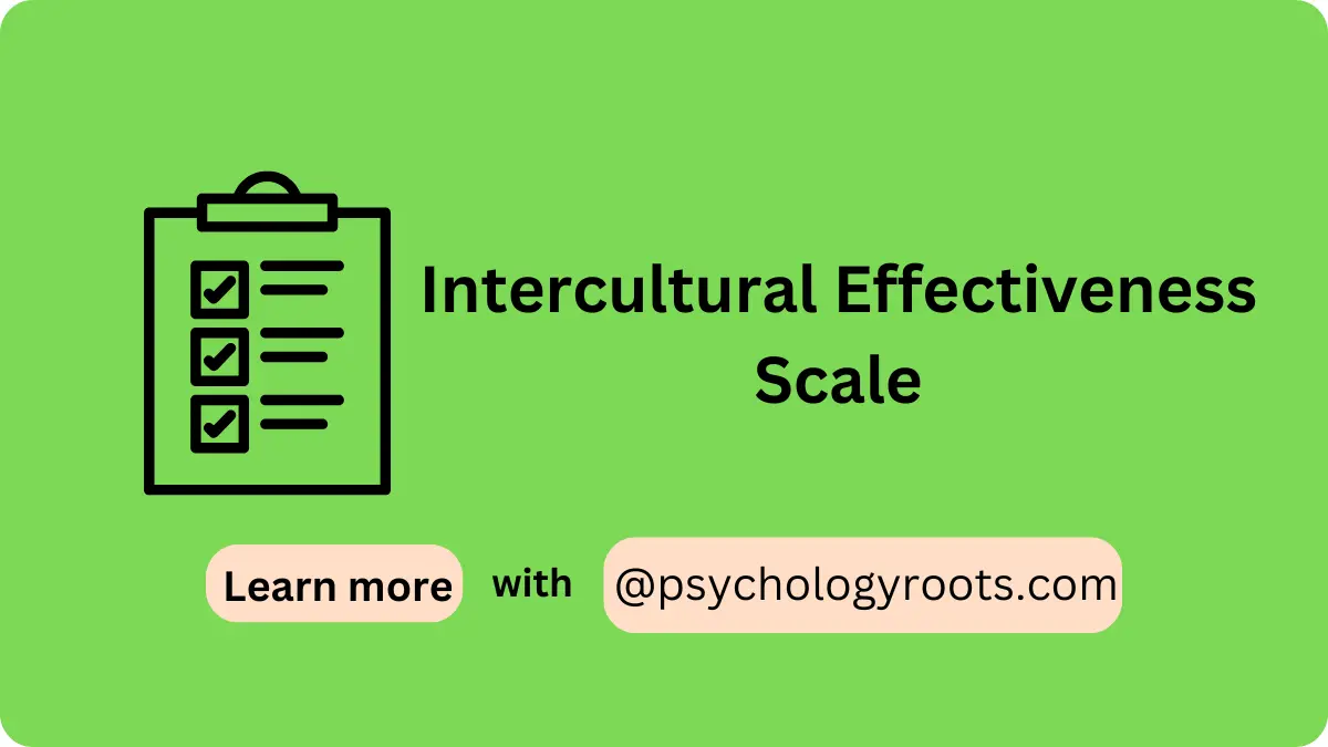 Intercultural Effectiveness Scale
