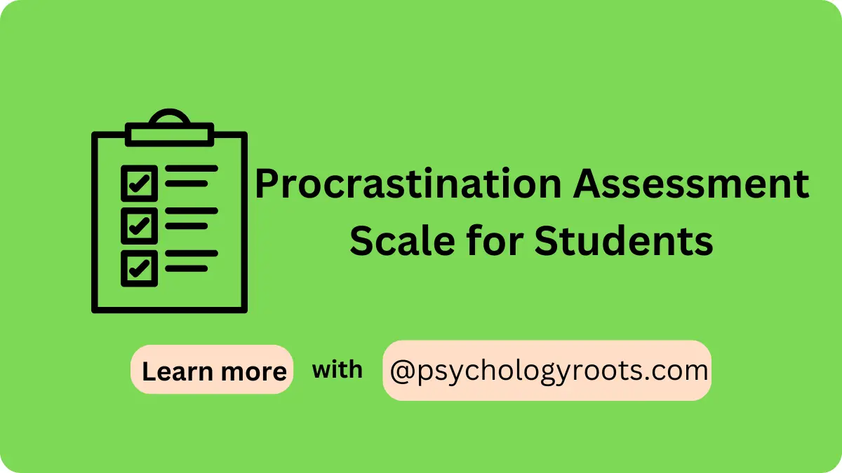 Procrastination Assessment Scale for Students