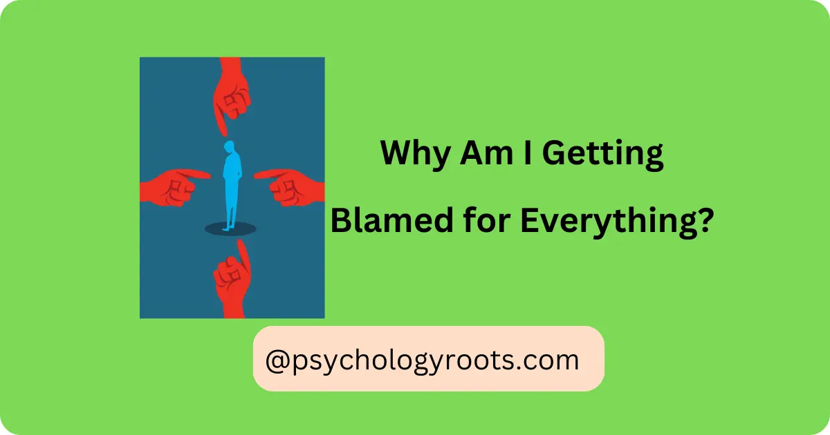 Why Am I Getting Blamed for Everything?