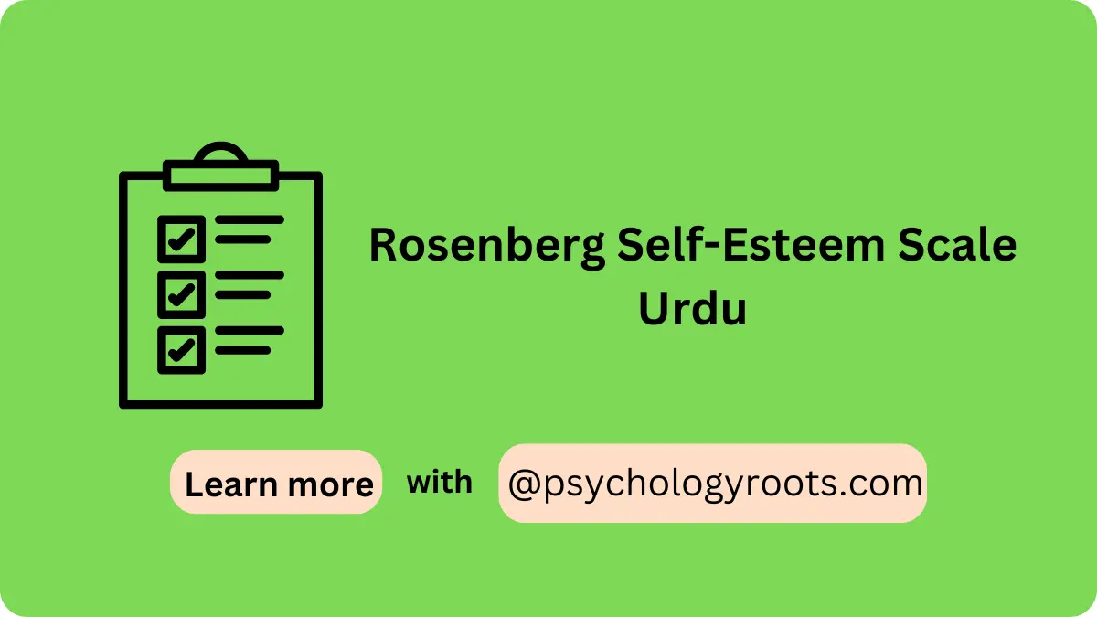 Rosenberg Self-Esteem Scale Urdu