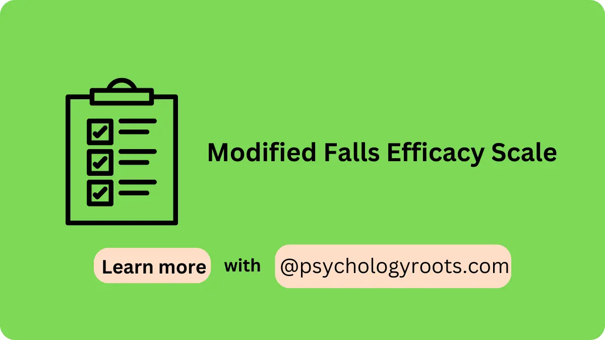Modified Falls Efficacy Scale
