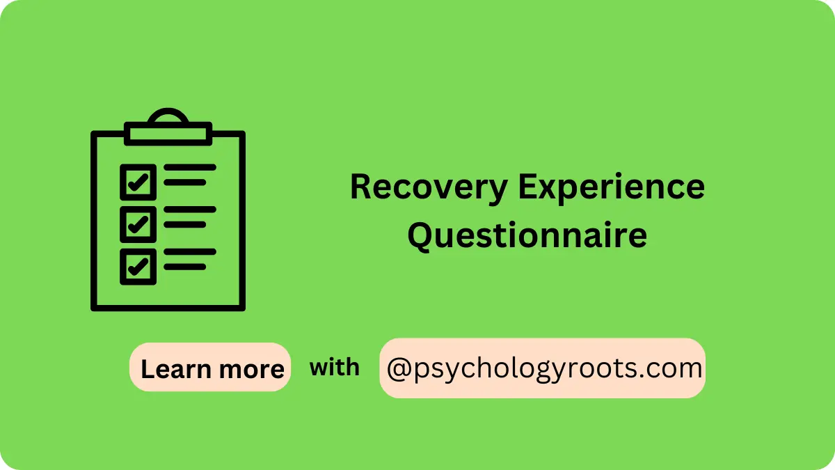 Recovery Experience Questionnaire