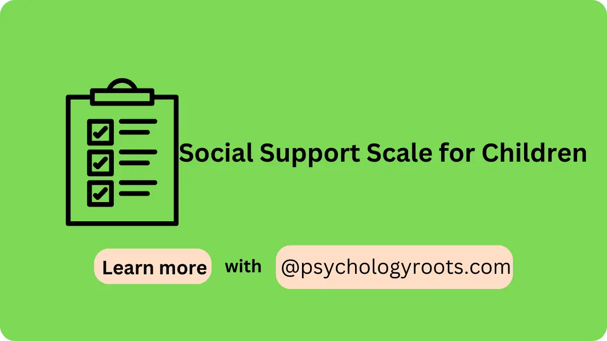 Social Support Scale for Children