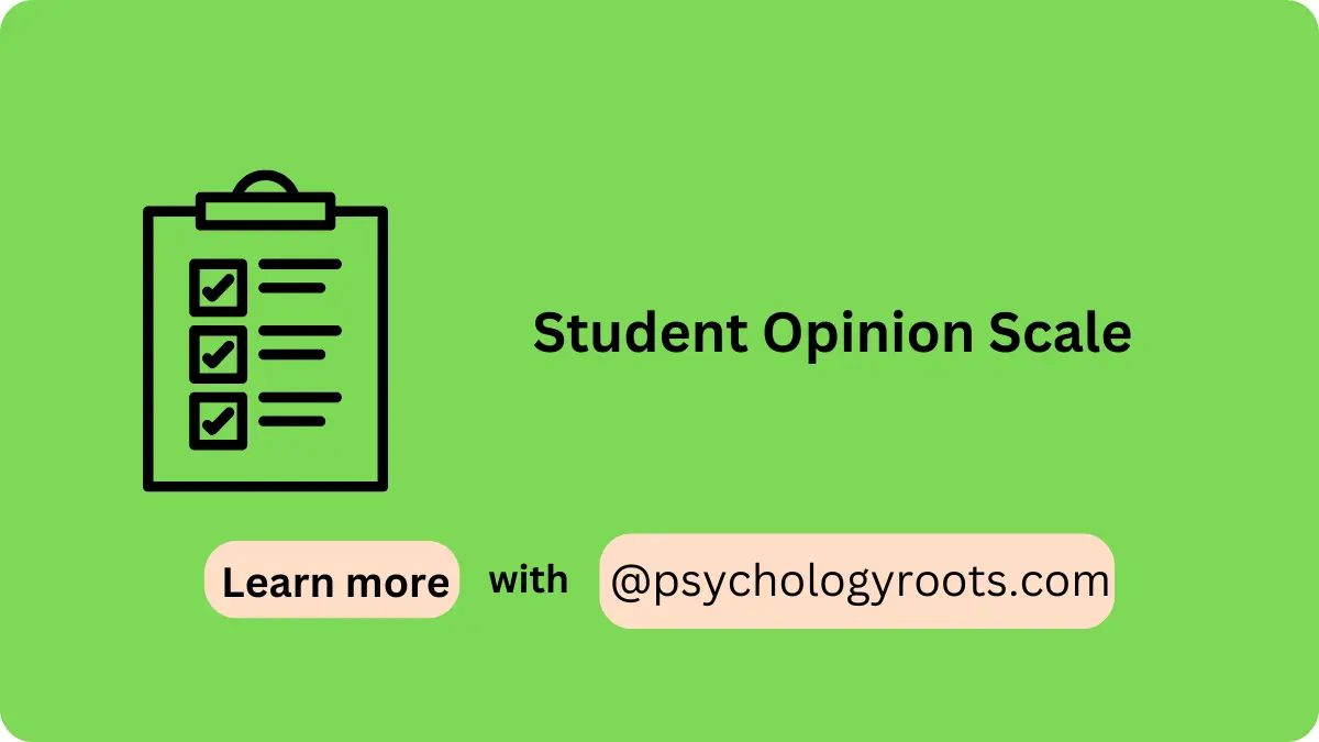 Student Opinion Scale