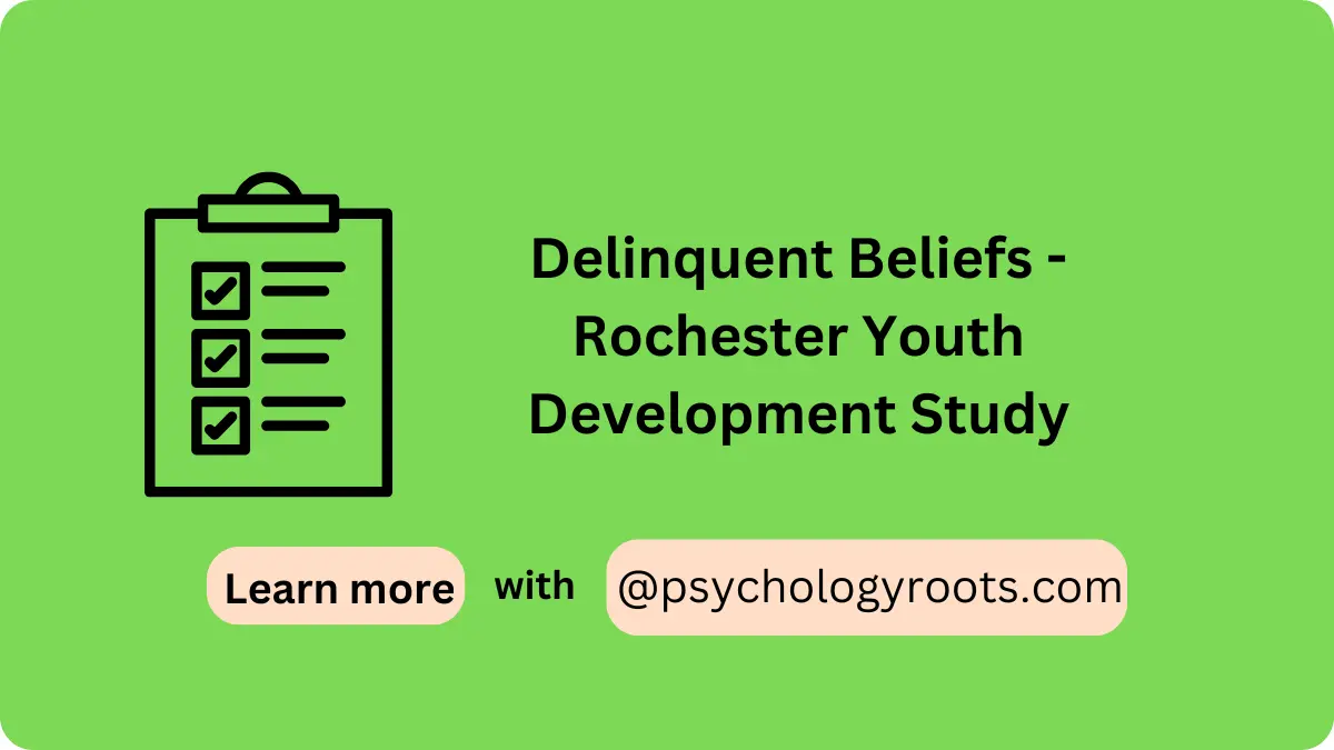 Delinquent Beliefs - Rochester Youth Development Study