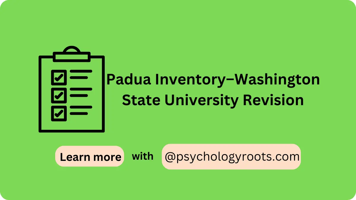 Padua Inventory–Washington State University Revision
