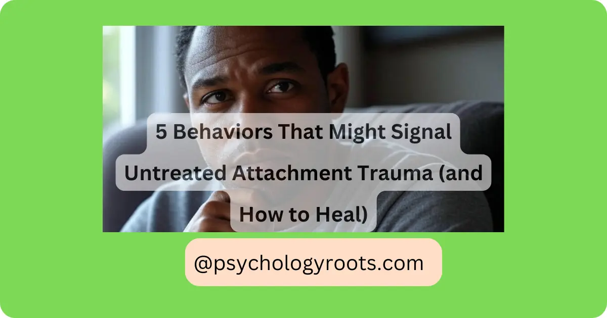 5 Behaviors That Might Signal Untreated Attachment Trauma (and How to Heal)