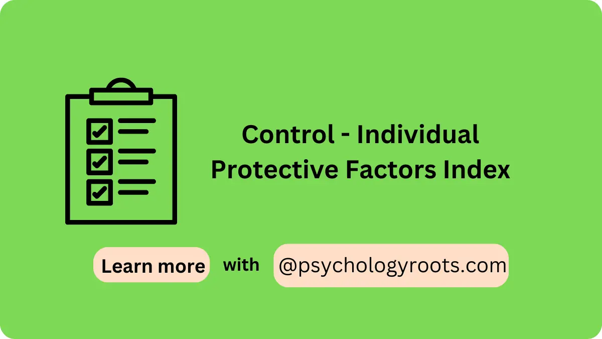 Control - Individual Protective Factors Index