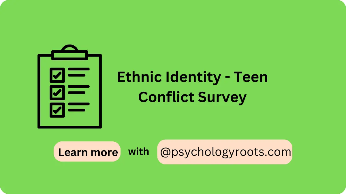 Ethnic Identity - Teen Conflict Survey