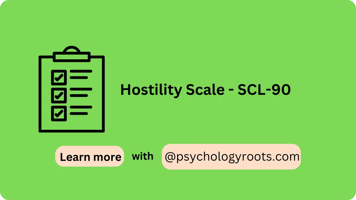 Hostility Scale - SCL-90