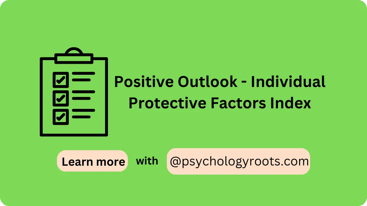 Positive Outlook - Individual Protective Factors Index