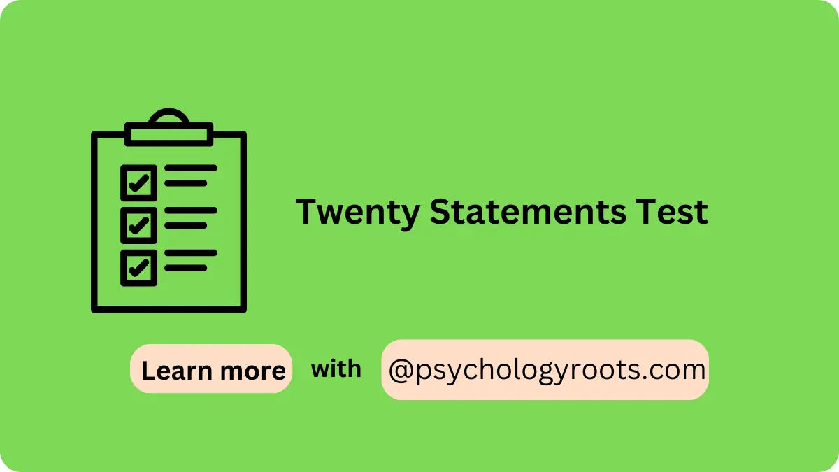 Twenty Statements Test