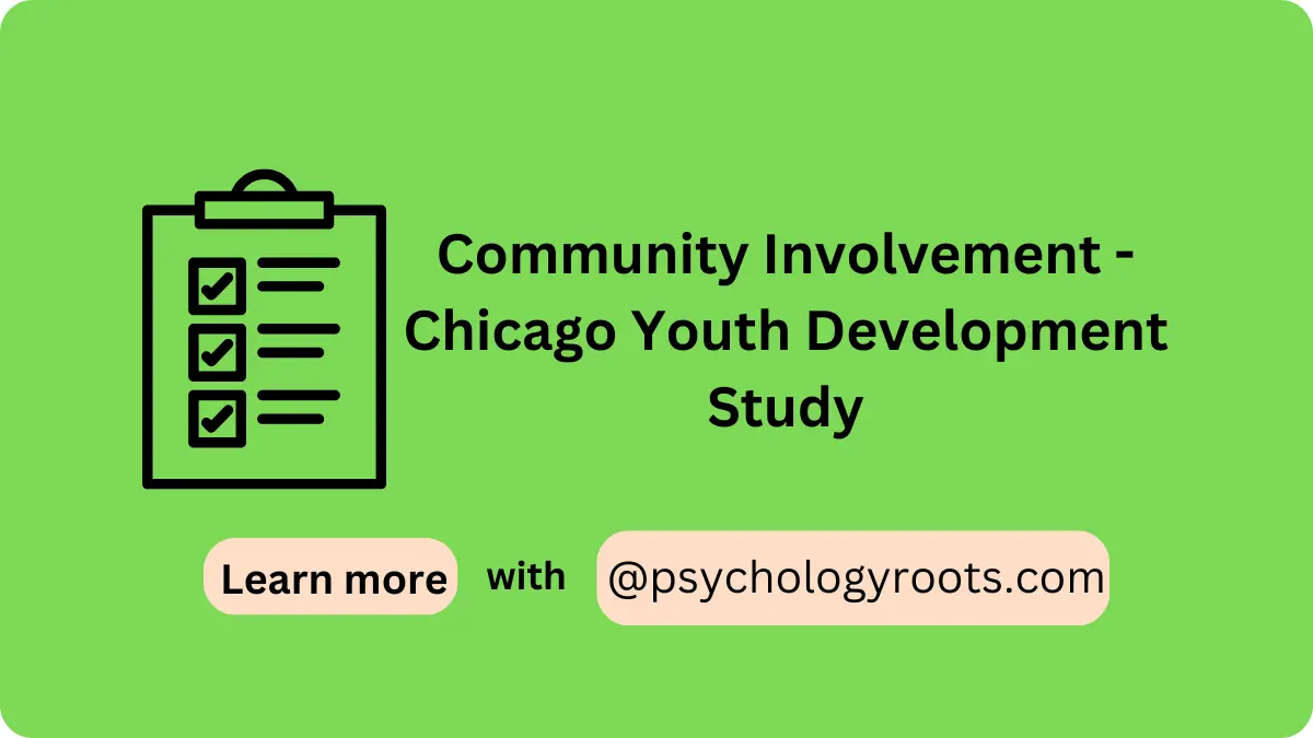 Community Involvement - Chicago Youth Development Study