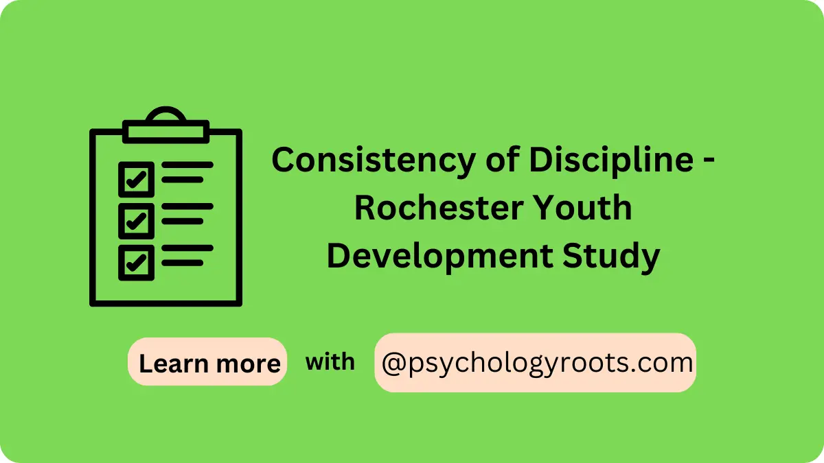Consistency of Discipline - Rochester Youth Development Study