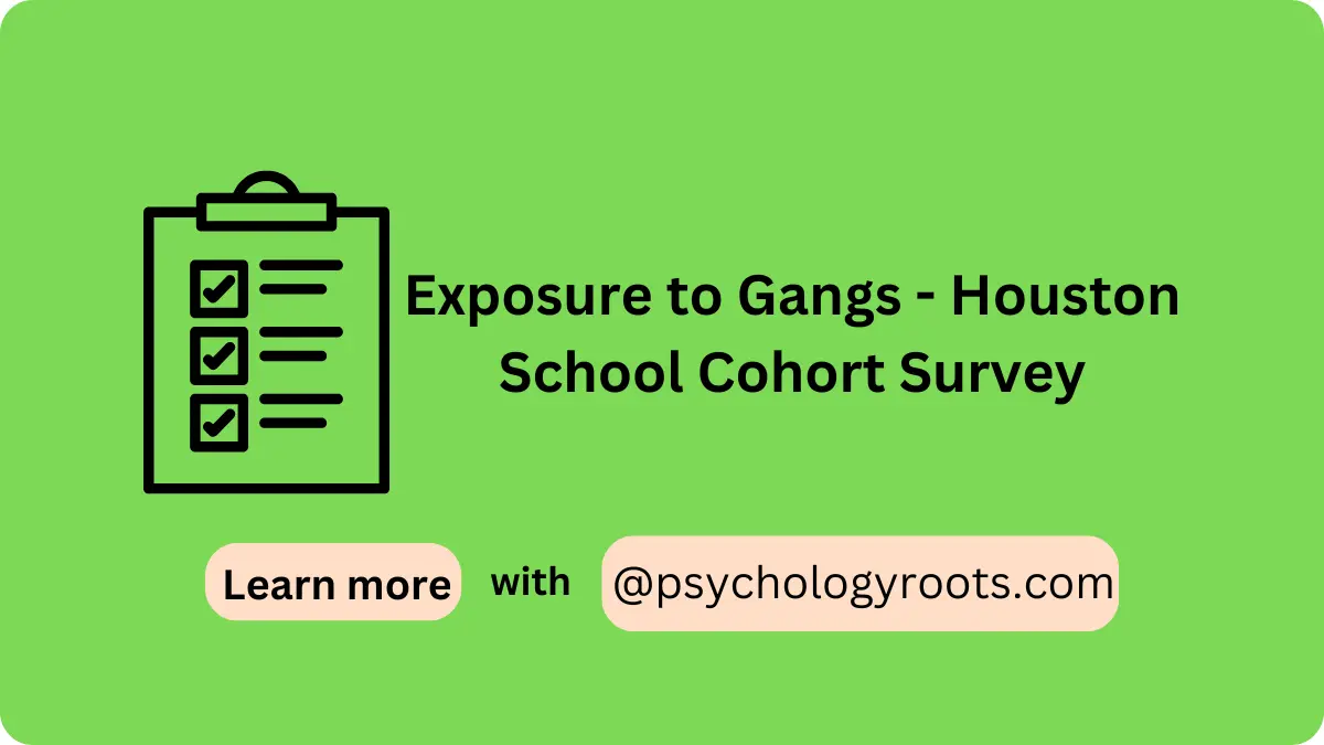 Exposure to Gangs - Houston School Cohort Survey