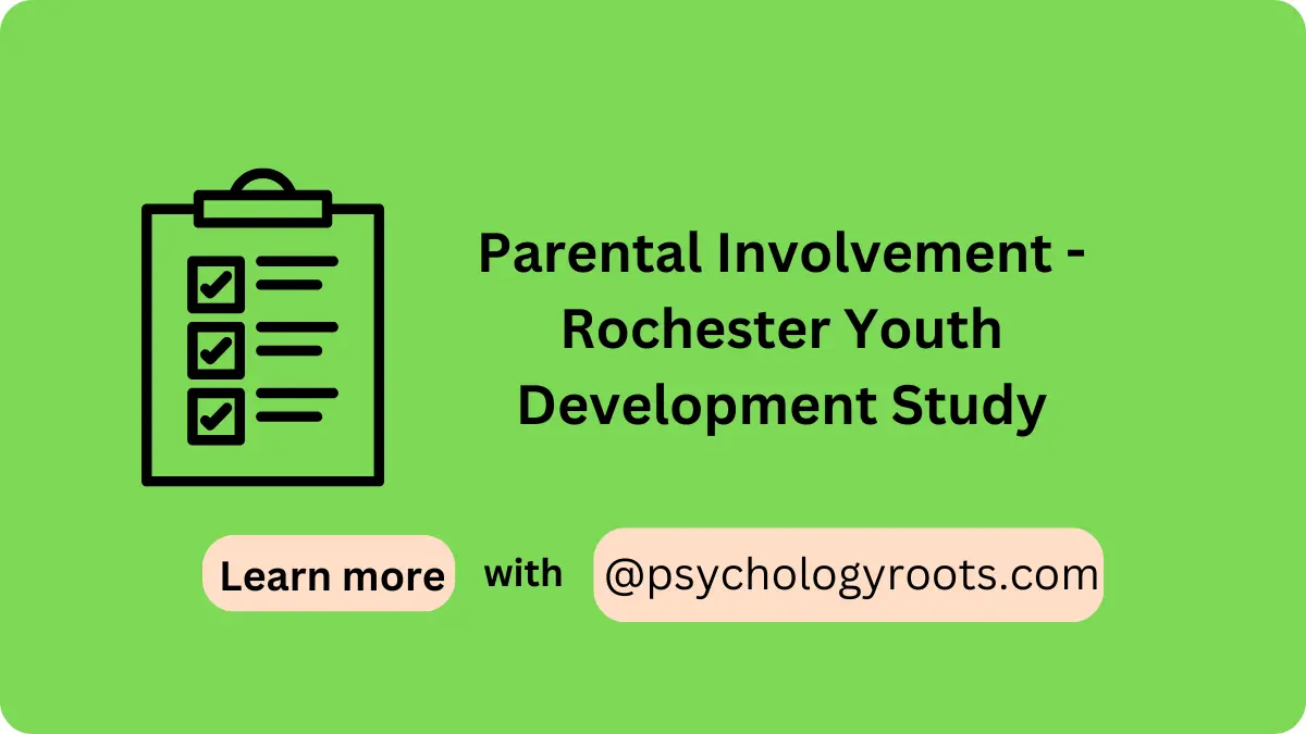 Parental Involvement - Rochester Youth Development Study