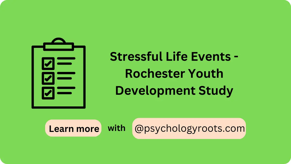 Stressful Life Events - Rochester Youth Development Study