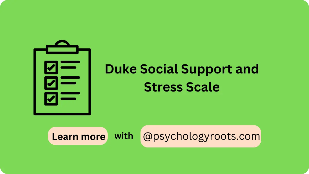 Duke Social Support and Stress Scale