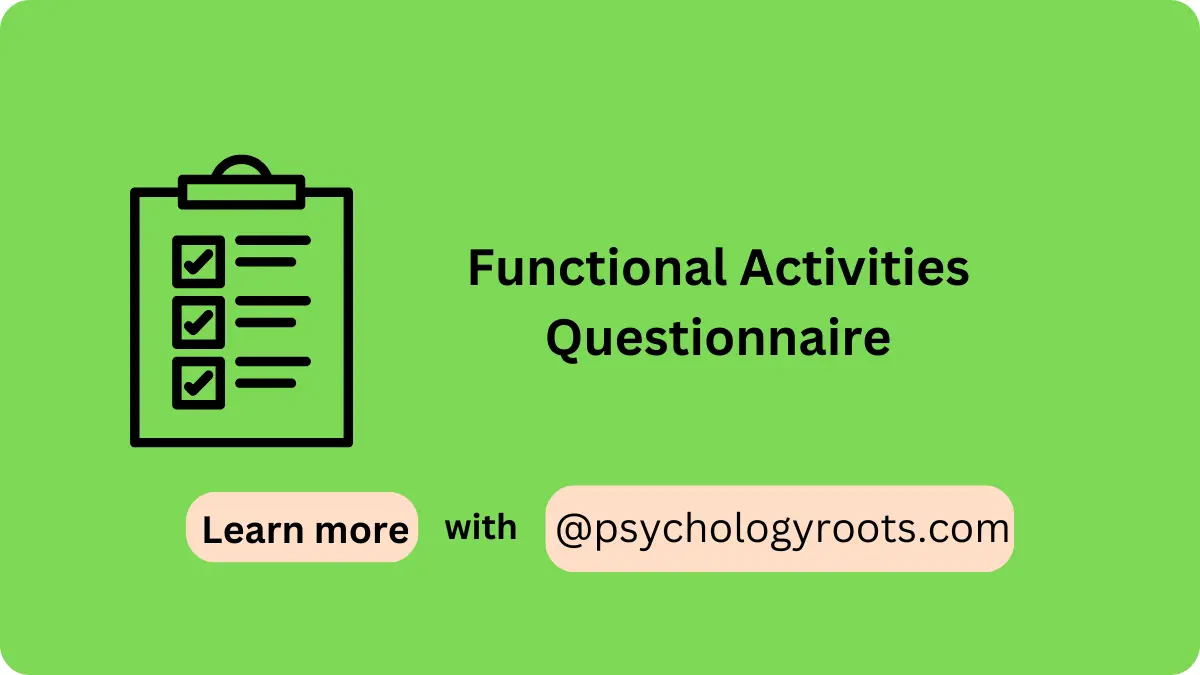 Functional Activities Questionnaire