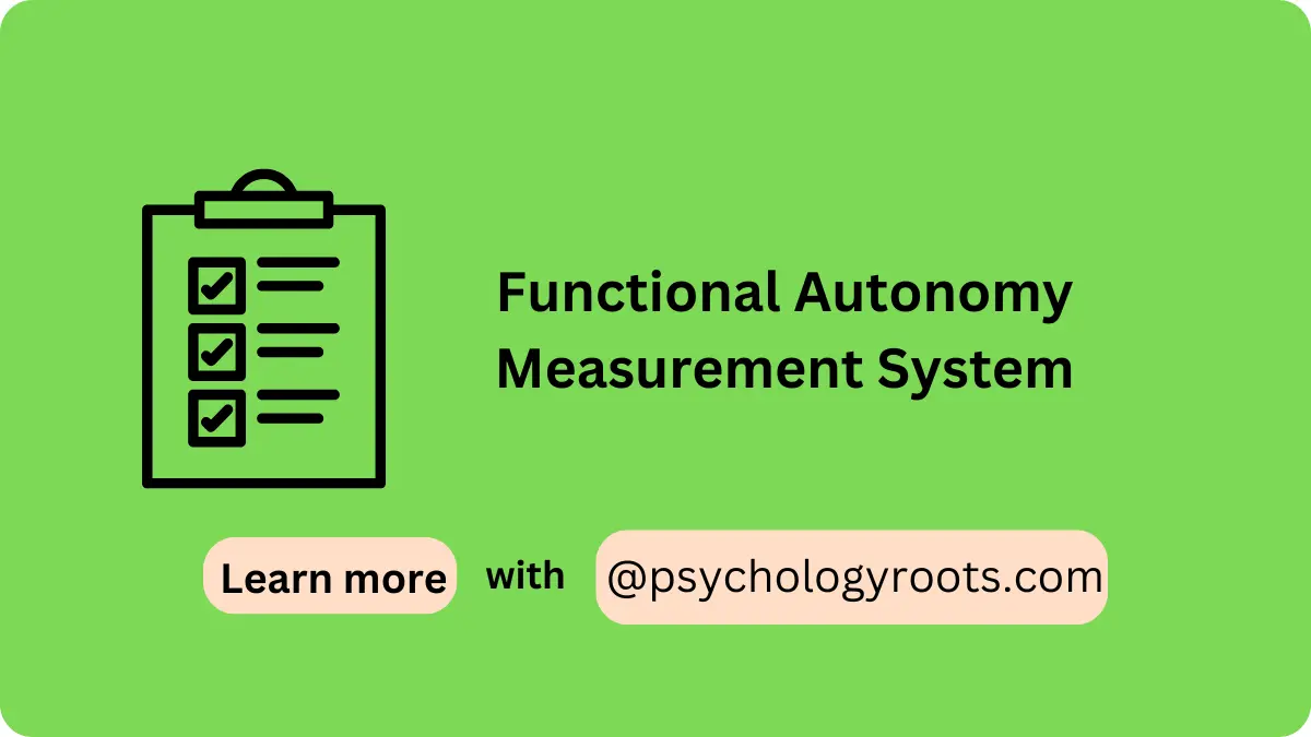 Functional Autonomy Measurement System