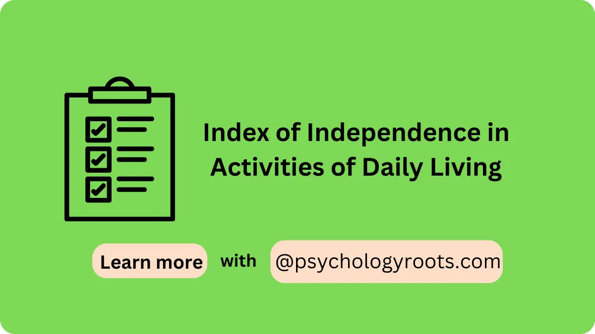 Index of Independence in Activities of Daily Living