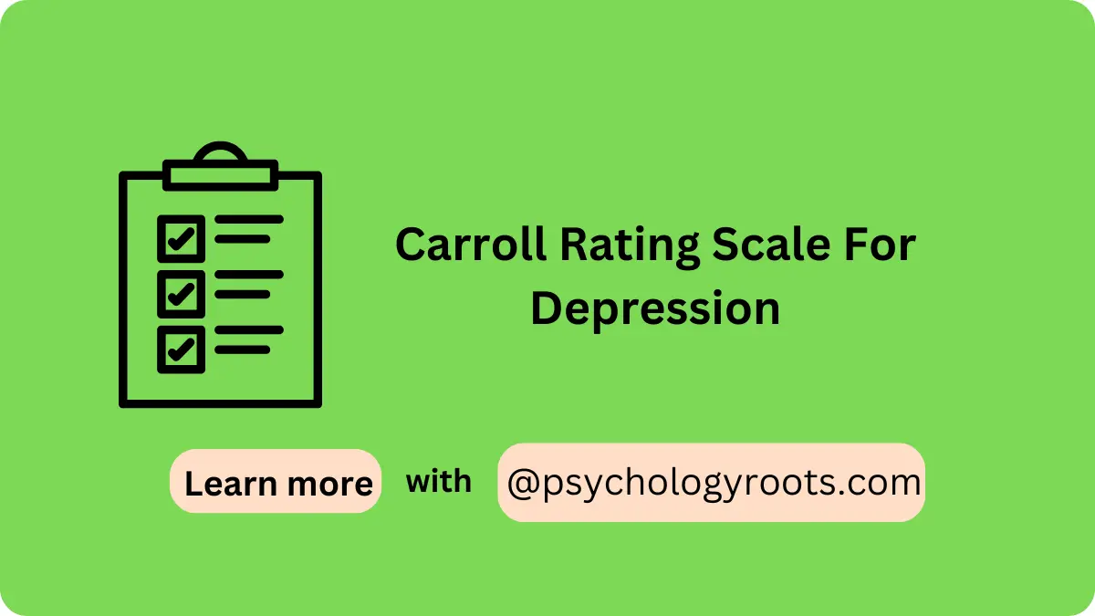 Carroll Rating Scale For Depression
