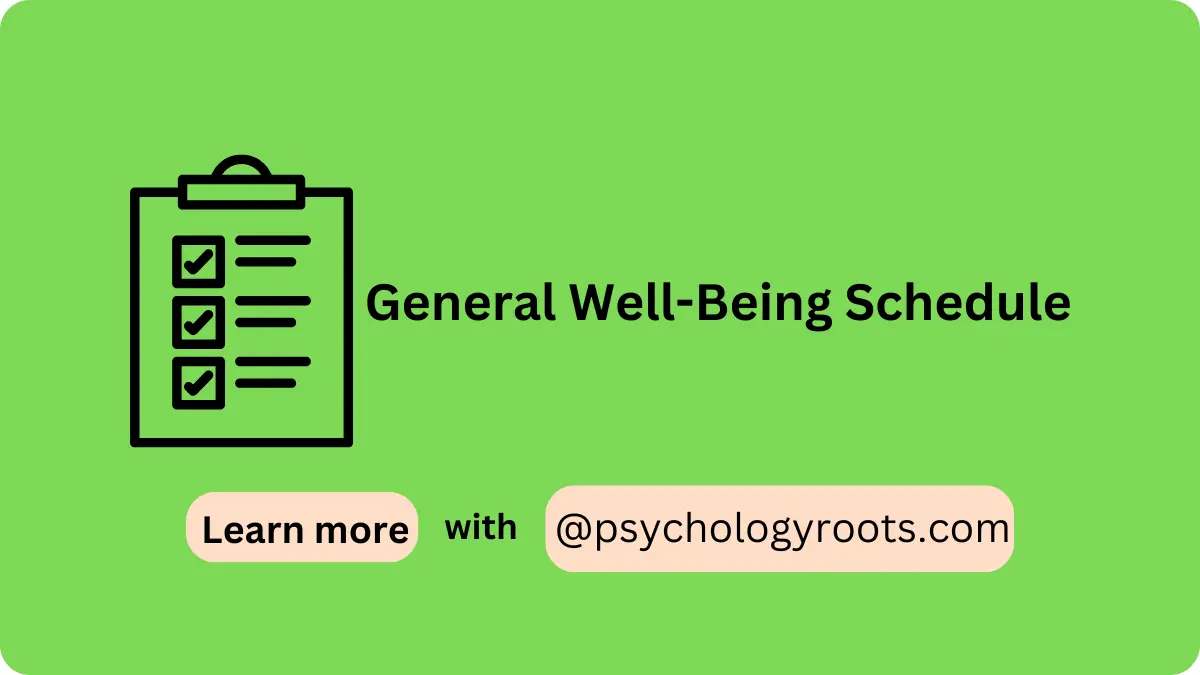 General Well-Being Schedule