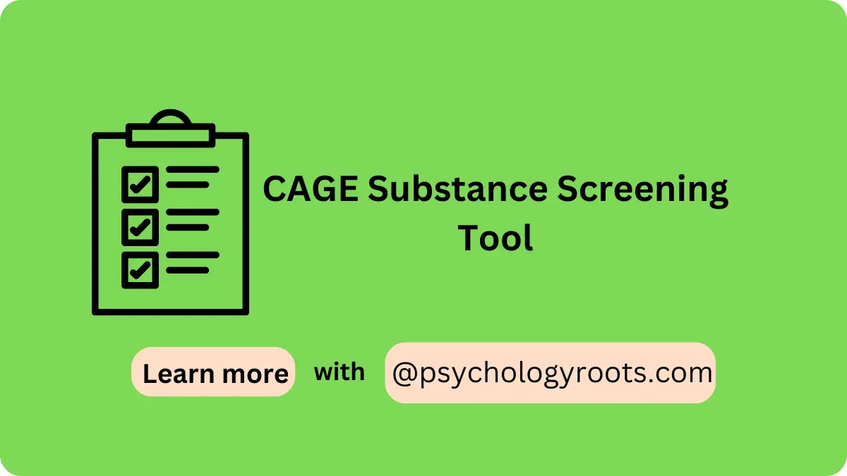 CAGE Substance Screening Tool